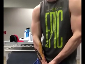 Jerking off at work big dick guy chinese handjob gay porn