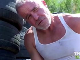 Trailertrashboys hunky dilf dale savage jerks off outdoor gay korean porn glaze