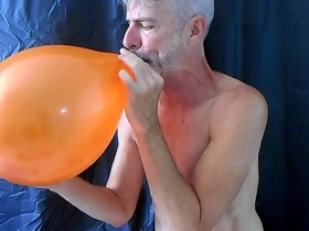 Balloon play with horny gay dilf richard lennox japan gay porn star