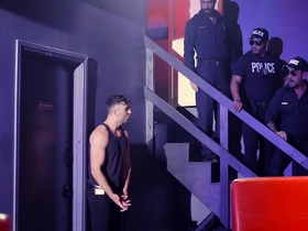 Wild orgy with a bunch of sexy dropped cops delighted chinese boys porn