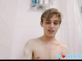 Twink step brother fucked by older step brother in bathtub hot guys porn merry