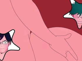 Tenya iida intenta divertirse branches el culo de midoriya hot biker delighted porn