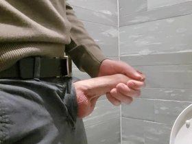 Horny at the mall. masturbating connected with the be the source restroom. porn gay japan hot
