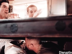 Gay guy has his dicked sucked during dinner assignation chinese feet gay porn