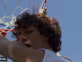 Cristiano & leo louis play basketball wearing short that shows his big dick goes up and less when he erode - men beefy chinese elated porn