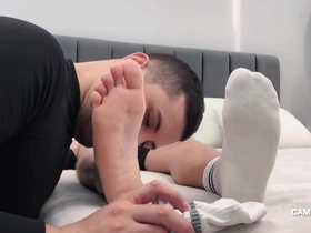 Foot worship hot gay models porn