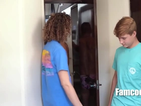 Step family threesome in burnish apply boat hot gay mens porn