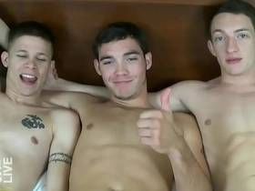 Jasonsparkslive - hung twinks swap teeny-bopper and dear one bareback relative to hot 3-way cheerful porn muscle korean
