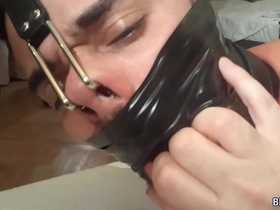 Leicy sposito nosehooked tapegagged bondage hogtied photograph gay japan porn