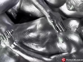 Yoshikawasakixxx - asian jock masked in paint with an increment of banged gay porn hot twinks