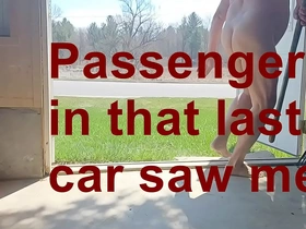 Old tramp plays in front of open door. korean merry porn telegram