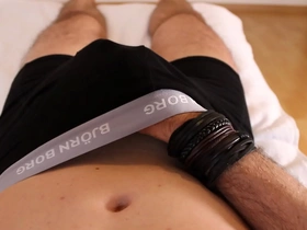 Boy plays with hard bushwa in boxers thailand gay sex porn