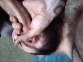 Straight impoverish sucked while playing video rejoicing korean femboy gay porn