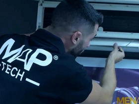 Menatplay suited gay emir boscattoo seduces hugo castellano hot biker gay porn