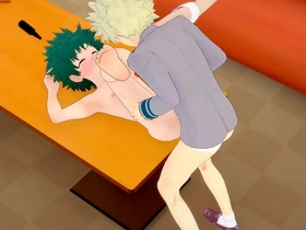 My trickster academia yaoi bakugou fucks deku in a karaoke for ages c in depth uraraka looks on - manga anime porn hardsex indonesia gay porn tube