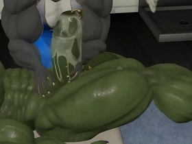 Muscle furry gator massage korean trainer gay porn
