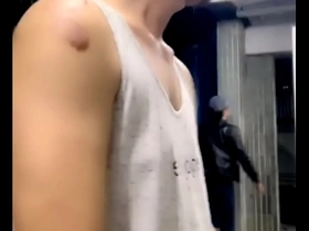 Toilet exposure! gay porn handsome chinese