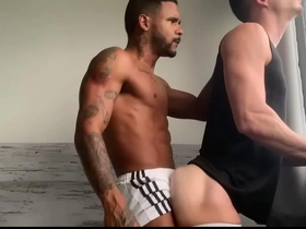 Caio&ian: black stud eats and fucks his bf's blanched bubble butt chinese piss gay porn
