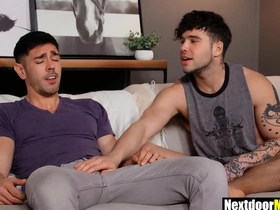 Straight guy needs gay roommate's help gay porn korean roger